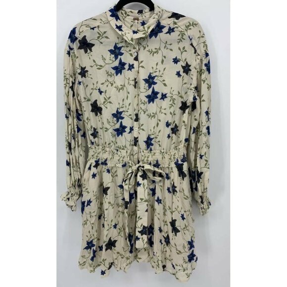 Free People Tea Combo Mini Floral Dress Women New - Picture 3 of 9